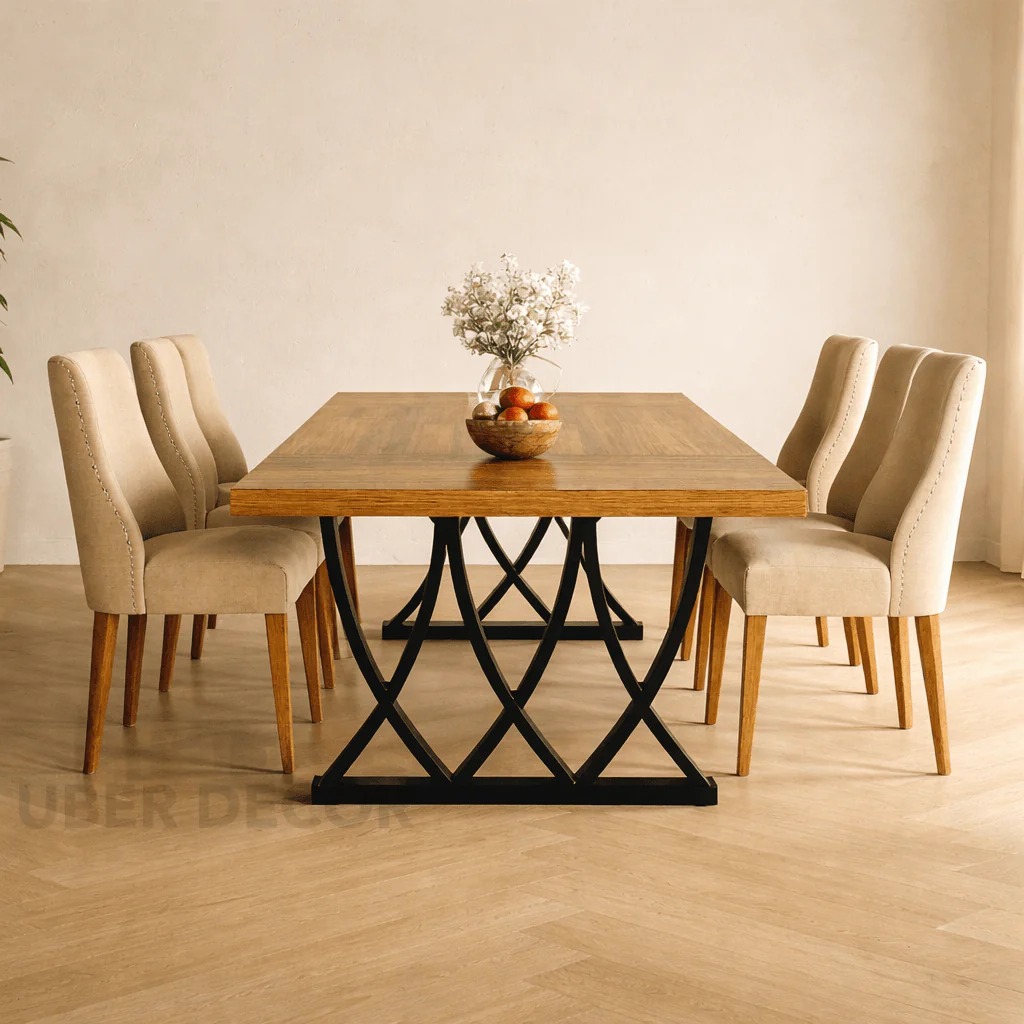 Handcrafted Teakwood Dining Table